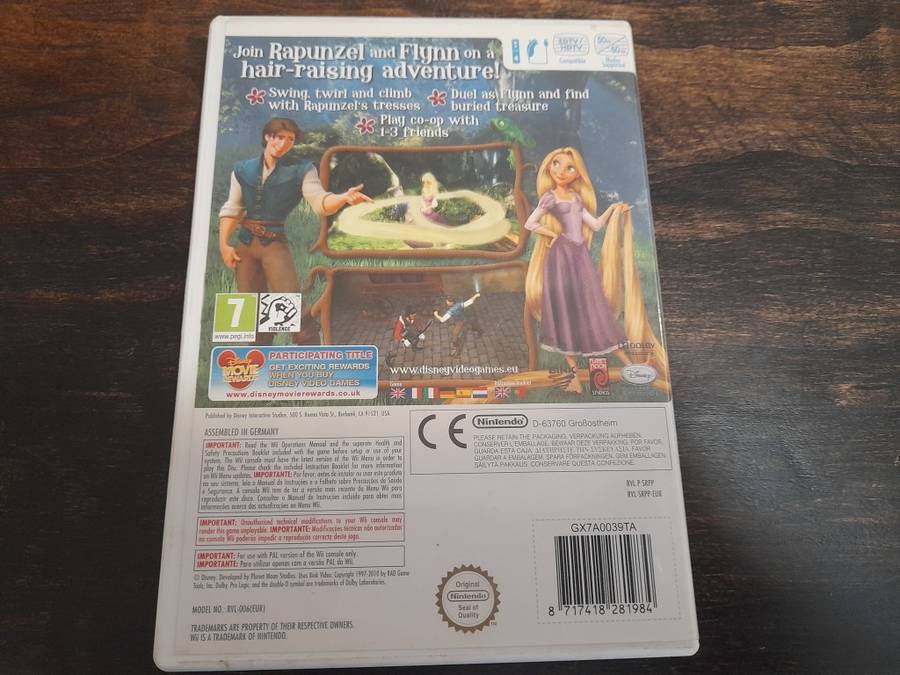 TANGLED DISNEY'S ADVENTURE WII NINTENDO GAME