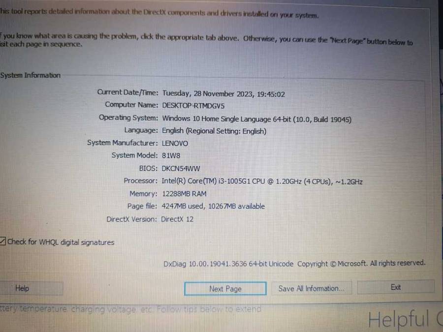 Lenovo i3 | 10th Gen | 12GB RAM | SSD + 1TB HDD | UHD Graphics
