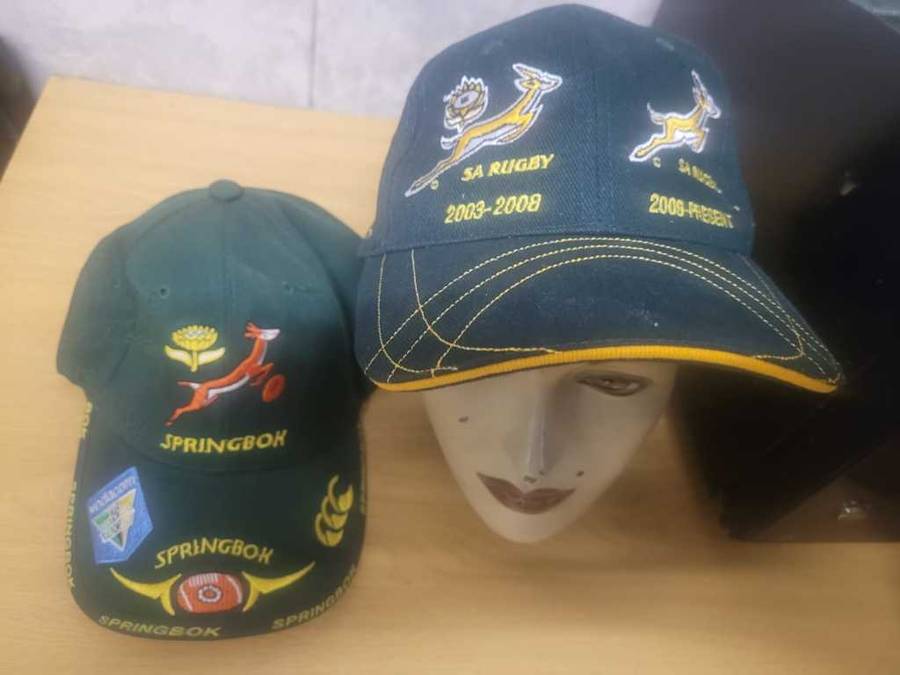 2 x Springbok Rugby Caps New