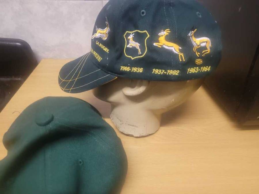 2 x Springbok Rugby Caps New