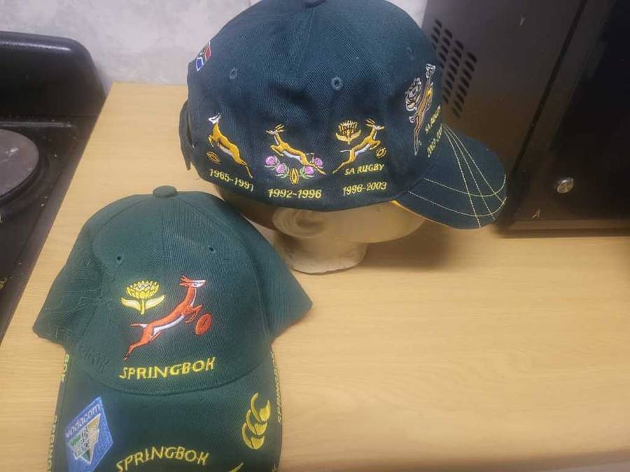 2 x Springbok Rugby Caps New