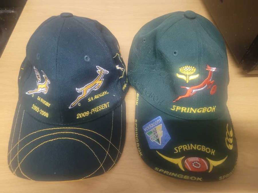 2 x Springbok Rugby Caps New