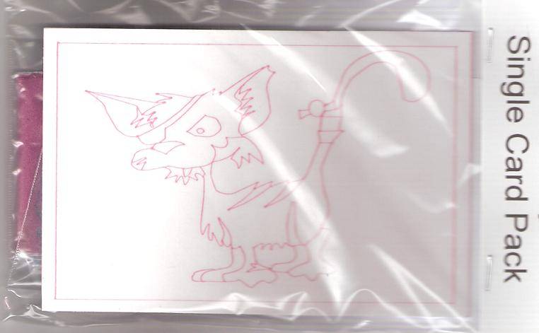 Sand Art Single Card Pack - Alley Cat image