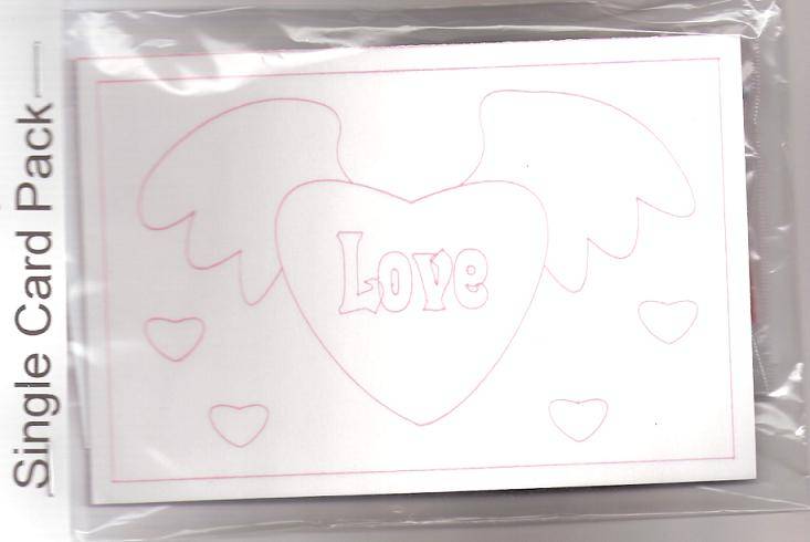 Sand Art Single Card Pack - Angel Heart Love image