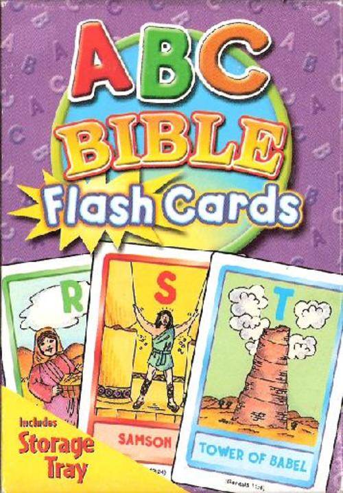 ABC Bible Flash Cards with Storage Tray. Postage only R25