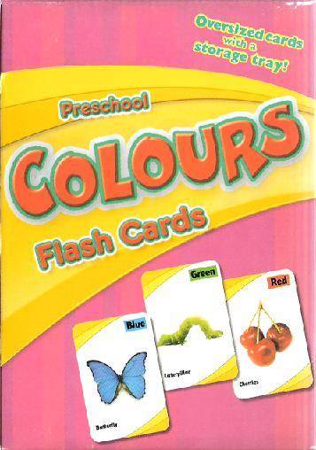 R1 No Reserve Crazy Auction! Preschool Colours Flash Cards with storage tray