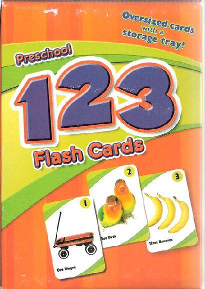 Preschool 123 Flash Cards with Storage Tray. Postage onlly R25
