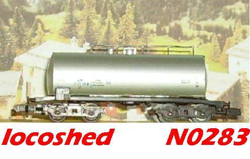 Chemical Tank Car 2 dbl.bogie/85mm boxed N0283 PIKO