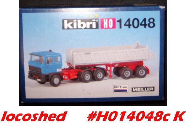 1in87 H0 scale DAF 5-axle articulated Meiller Tipper Truck 130x32x35mm NEW KIT  #H014048cKibri