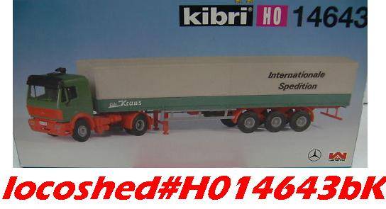 Mercedes-Benz articulated tarped Truck H01/87 Kibri14643 NEW assembly KIT  #9206 Kibri