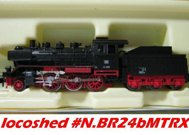 N gauge Minitrix Steam Engine BR24 DB orig.box .... TOP CONDITION ....  #N.BR24b.MTRX