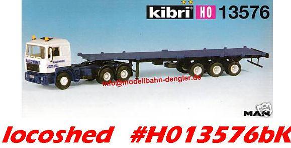 H0 gauge 1:87 MAN Rig Container Horse + Chassis 190x32x38mm NEW assembly KIT  #H013576bKibri