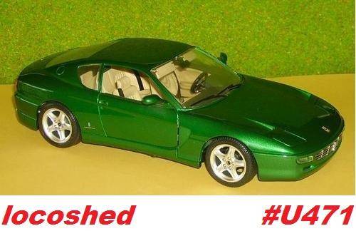 Ferrari 456 GT dk.green-met 1992 Bburago.Italia #U471