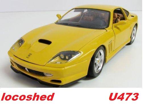 Ferrari 550 Maranello yellow 1996 Bburago.Italia top pre-owned #U473