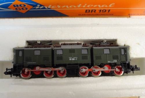 BR191 Electric Locomotive, dbl articulated, 6 axles, analogue, mint, boxed N2155 Roco