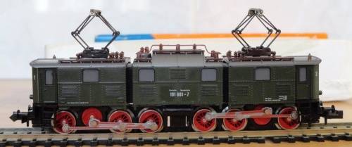 BR191 Electric Locomotive, dbl articulated, 6 axles, analogue, mint, boxed N2155 Roco