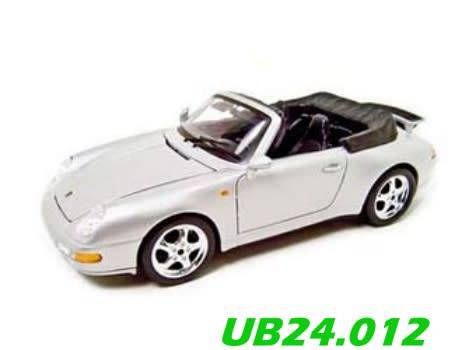Porsche 911 Carrera Cabriolet 1983 silver, pre-owned, unboxed, collector top condition #Ub24-012