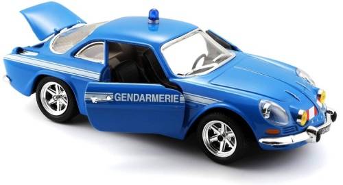Renault Alpine A110 Gendarmerie 1966 blue, pre-owned, unboxed, collector top condition #Ub24-013