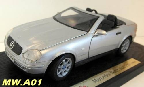 Mercedes-Benz SLK 230 1996 silver on base no box unplayed no wear collector condition R350+shipping