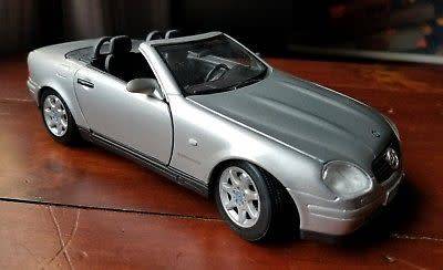 Mercedes-Benz SLK 230 1996 silver on base no box unplayed no wear collector condition R350+shipping