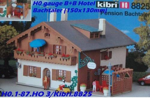 H0 gauge B+B Hotel Garni Bachtaler (150x130mm) building kit, H0.1-87.HO 3/Kibri.8825