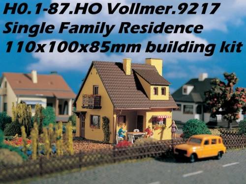 H0 gauge Single Family Residence 110x100x85mm building kit #H0.1-87.HO Vollmer.9217