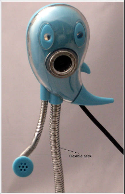 Digital PC Web Camera with Microphone with flexible neck-High Res Camera 8 megapixels