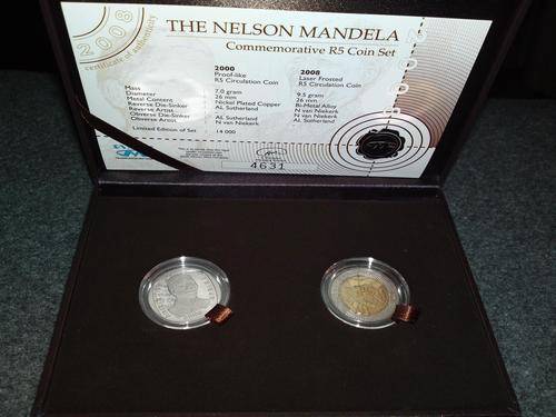 Nelson Mandela Commemorative R5 Set - ONLY 14000 Minted