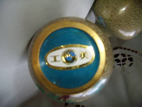 Cloisonne - Enamel Vases - Set of 2