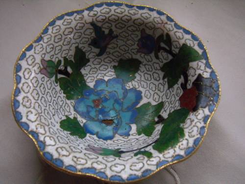 Cloisonne Scalloped Open Bowl