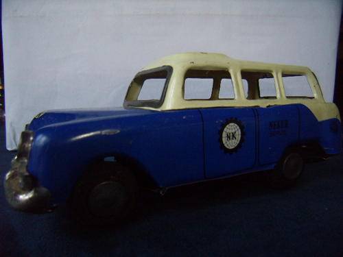 Tin Toy  " N.K. Sudan Car 1950's  *** Even place for the kitchen sink ***