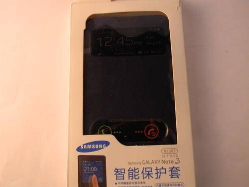 *** ORIGINAL DESIGN SAMSUNG S VIEW GALAXY NOTE 3 COVER *** BLUE BLACK