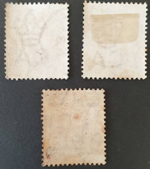 Ceylon postage stamps, featuring Queen Victoria and King George V