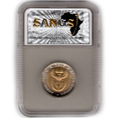 *** MS61 *** O R Tambo Five Rand - R5 2017 - Uncirculated SANGS Graded