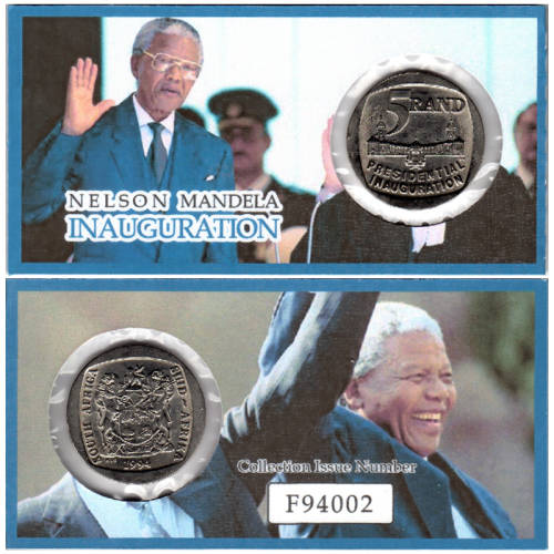 Nelson Mandela Inauguration Five Rand Coin Flip - R5 1994 MS60-MS70 Potential