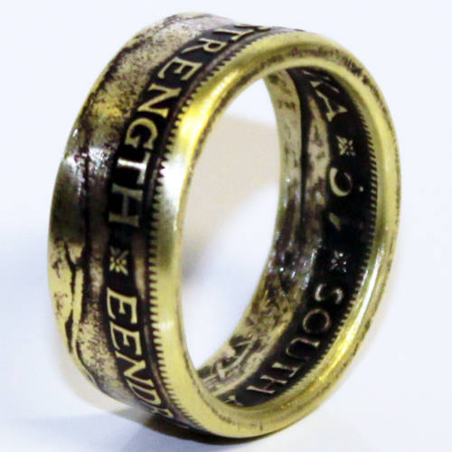 Coin Ring - Eendrag Maak Mag - Unity Is Strength - RSA - 1 Cent - 1c  *** Box & Re-Size Free ***