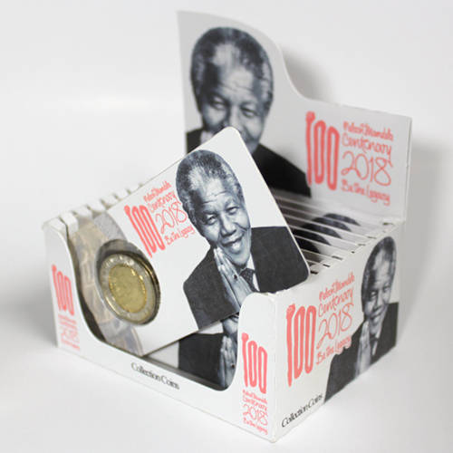 Mandela Centenary Five Rand Coin Flip Limited Edition - R5 2018 MS63-MS70 Potential