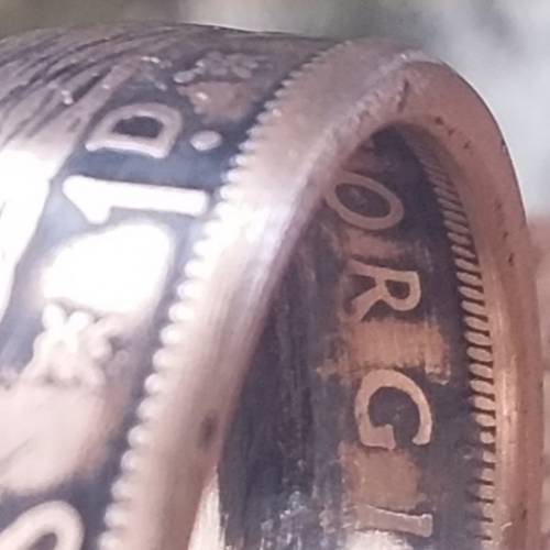 Coin Ring 1 Penny 1952 South Africa / Suid-Afrika