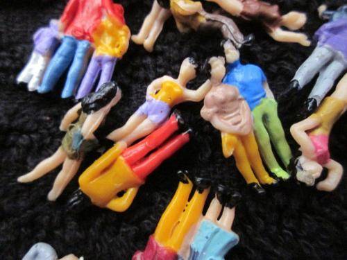 50 HO Scale people Hand painted