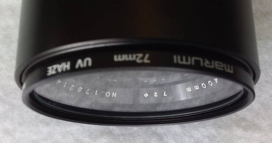 Soligor, 400mm F 6.3 , 72mm Prime lens with PX to M42 adaptor. In excellent condition.