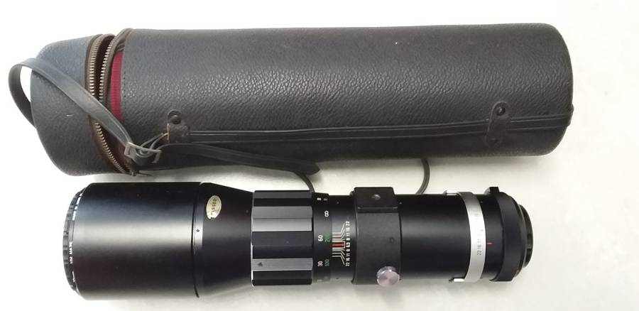 Soligor, 400mm F 6.3 , 72mm Prime lens with PX to M42 adaptor. In excellent condition.