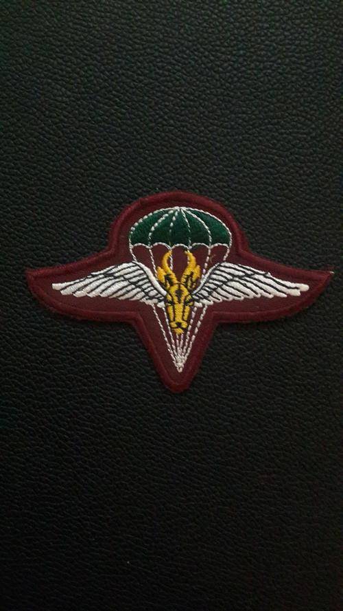 south african parabat cloth beret badge ,original,parabat