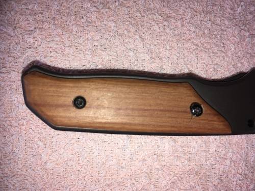 Browning pocket knife with wooden handle