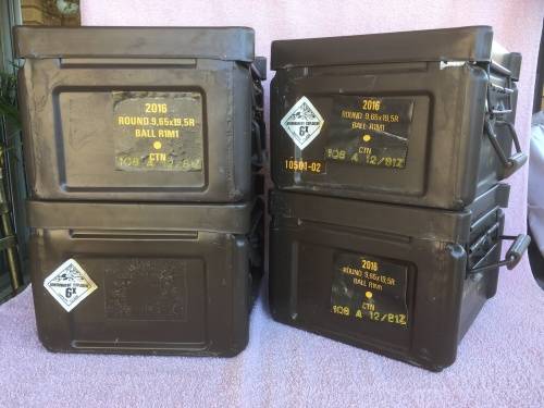 ***Spring Sale*** Medium Sized Metal Military Ammo Box (x4) - price per box
