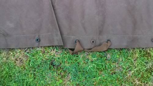 SADF GROUNDSHEET WITH CLIPS 1976-GOOD CONDITION