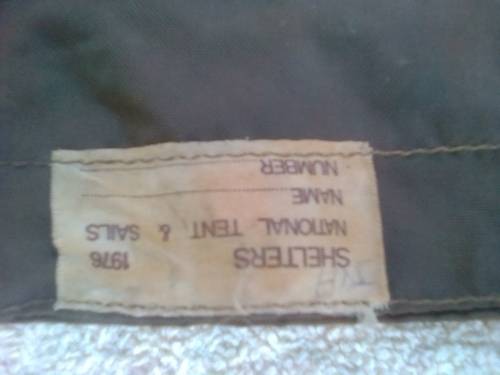 SADF GROUND SHEET COVER -1976