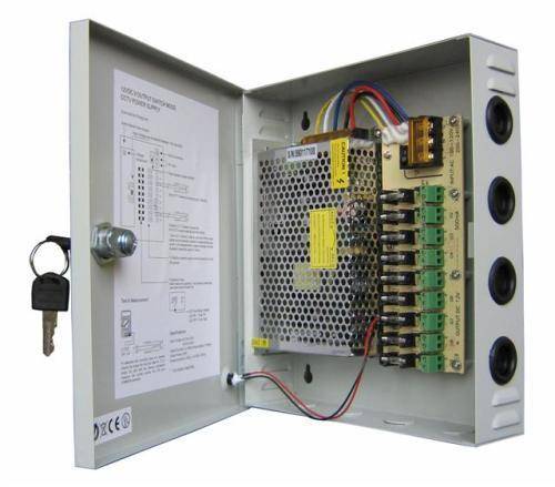 CCTV Surveilence camera Power supply 12V/ 10A 9 Channel