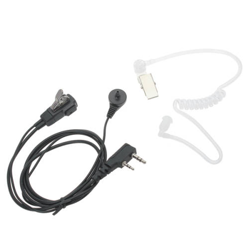Walkie Talkie Acoustic Tube Earphone Black