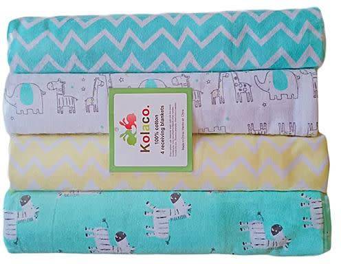 Receiving Blankets 4pcs/lot cotton flannel newborn baby blankets / cotton blanket / throws baby blan