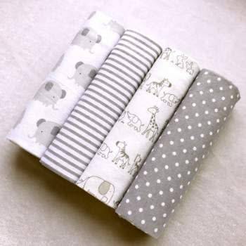 Receiving Blankets 4pcs/lot cotton flannel newborn baby blankets / cotton blanket / throws baby blan